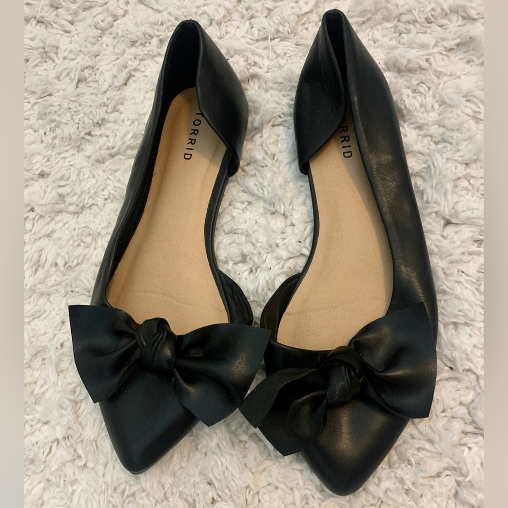 Brand New Torrid Black Bow Flats